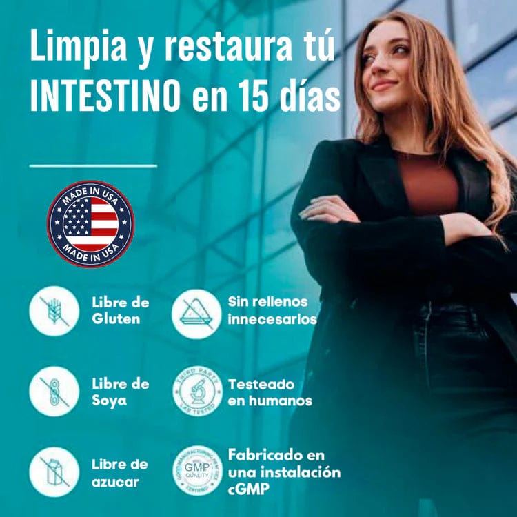 LIMPIEZA DE 15 DÍAS, APOYO INTESTINAL Y COLON